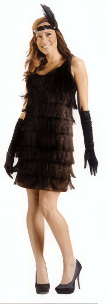 Disfraz de Charleston Marrón